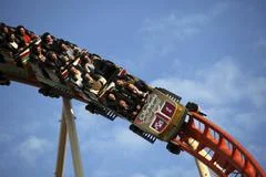 People Screaming In The Rollercoaster At The Oktoberfest