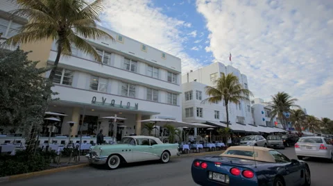 Miami Beach Ocean Drive timelapse