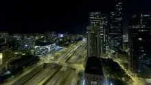 Seattle Nightime Interstate Traffic