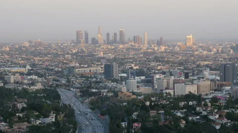4K Timelapse Skyline Of Los Angeles
