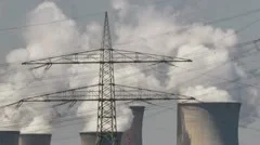 Power Plant With Huge Cooling Towers