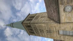 Vertical Timelapse Church Of St. Nikolas In Hameln, Germany