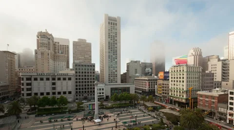 4K Timelapse Union Square San Francisco