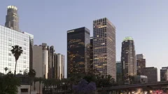 4K Time Lapse Los Angeles Downtown