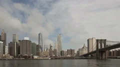 4K Time Lapse Zoom Out Manhattan Skyline