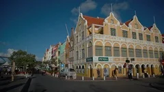 Busy Street Promenade Willemstad, Curacao (Editorial)