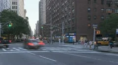 Timelapse Traffic At Sunset On Broadway