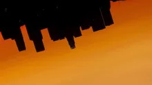 Time lapse rotate Los Angeles skyline sunrise