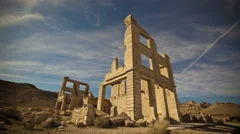 4K Time Lapse Abandoned Building Ghost Town