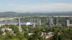 4K Time Lapse Aerial Portland Close Up