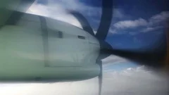 Slow Motion Airplane Propeller Engine
