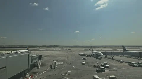 Docking At Busy Airport