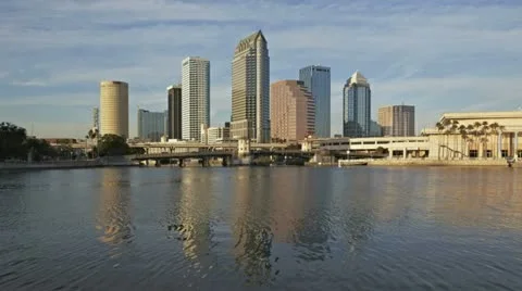 Timelapse Tampa Sunset Skyline