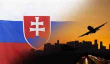 Slovakia fabric Flag Travel and Transport Concept