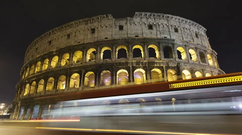 4K Time Lapse Colosseum Rome, Italy