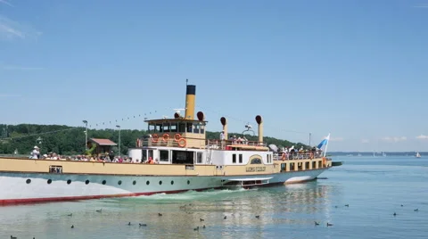 Tourist Cruiseship On Chiemsee