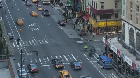 Timelapse Traffic At Sunset On 8Th Ave