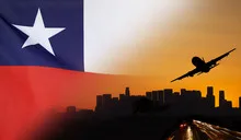 Chile fabric Flag Travel and Transport Concept