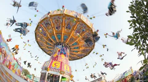 Timelapse Chairoplane Oktoberfest