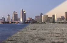 San Diego Skyline sunset to twilight