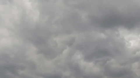 Time Lapse Tilt Close Up Dark Clouds Frankfurt Skyline