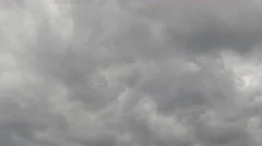Time Lapse Tilt Close Up Dark Clouds Frankfurt Skyline