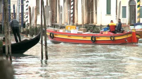 Postman On A Boat In Venice