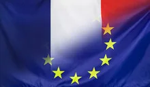 European Flag merged with Flag of France