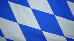 Bavaria Flag Real Fabric Close Up 4K