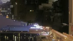Timelapse Traffic At Night On Sidestreet