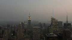 4K Timelapse New York Aerial Sunset Close Up