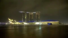 Singapur Marina Bay Bei Nacht