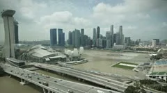Singapore Marina Bay Aerial View