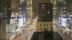 Timelapse Traffic At Night On 8Th Ave