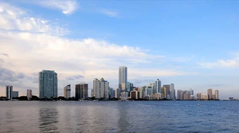 4K Time lapse Miami Skyline