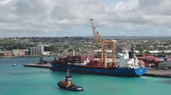 Timelapse Cargo Ship Undocking