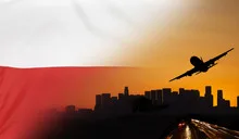 Poland fabric Flag Travel and Transport Concept