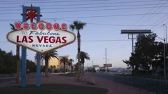 Timelapse Welcome To Las Vegas Sign