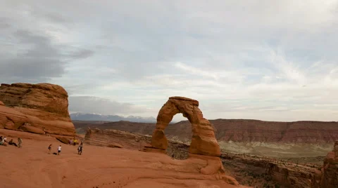 4K Time Lapse Delicate Arch Utah