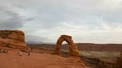 4K Time Lapse Delicate Arch Utah