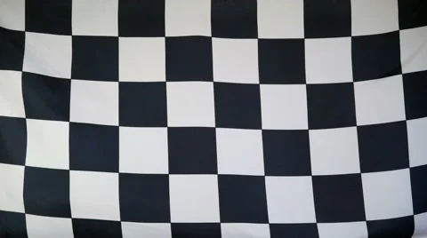 Finish Flag Real Fabric Close Up 4K