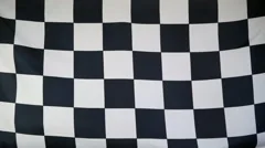 Finish Flag Real Fabric Close Up 4K