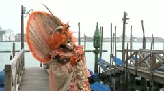 Red Masked Person In Venice