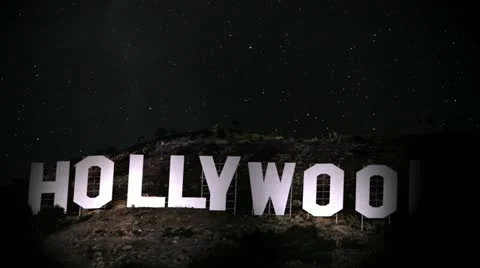 Hollywood Sign Spotlight