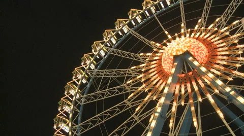 Big Ferry Wheel At Night