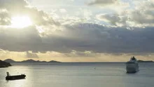 Time lapse Cruise Ship in Tortola