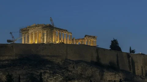 Timelapse Parthenon Acropolis