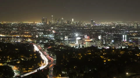 4K Time Lapse Zoom Out Los Angeles View
