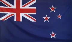 New Zealand Flag Real Fabric