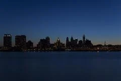 Philadelphia Skyline Sunrise Twilight